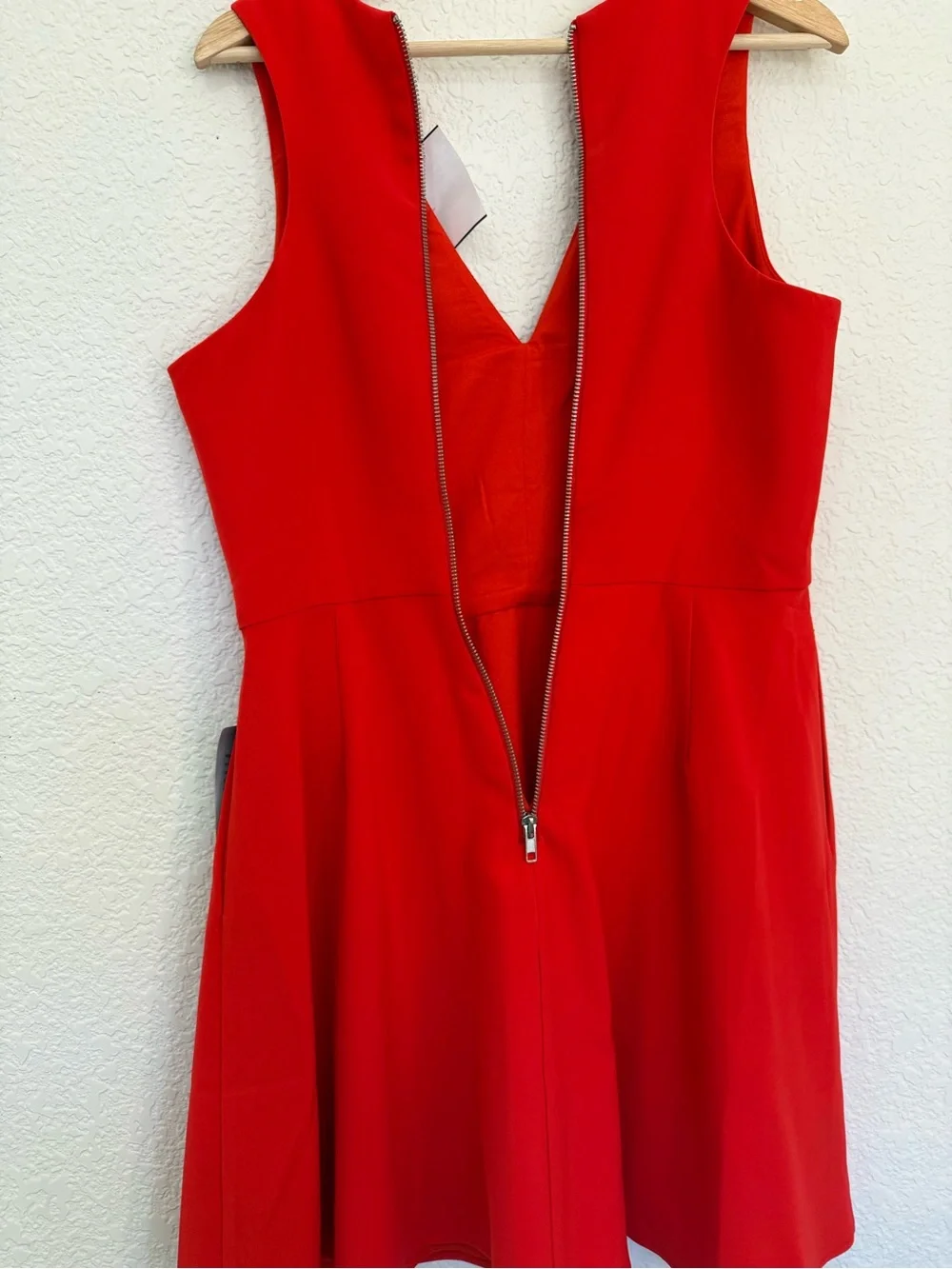 Adelyn Rae‎ | Nordstrom NWT Red Fit & Flare Dress | Side Pockets | Large - Picture 10 of 12